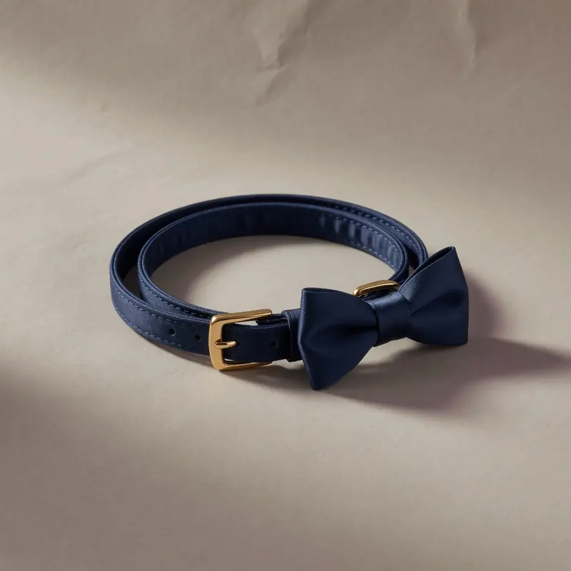 Silk Twill Bow-Tie Collar