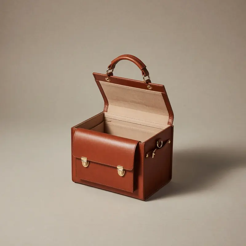 Mini Leather Top-Handle Carrier